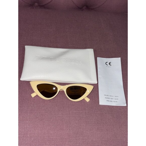 Le Specs Hypnosis Sunglasses in Ivory New Womens Sunnies - Picture 3 of 13